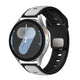 Xiaomi Redmi Watch 5 Active Zore KRD-135 22mm Silikon Kordon Strap Kayış Gümüş-Siyah