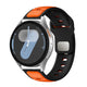 Xiaomi Redmi Watch 5 Active Zore KRD-135 22mm Silikon Kordon Strap Kayış Siyah-Turuncu