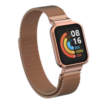 Xiaomi Redmi Watch (Mi Watch Lite) Zore KRD-58 Metal Kordon Rose Gold