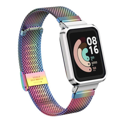 Xiaomi Redmi Watch (Mi Watch Lite) Zore KRD-59 Metal Kordon Colorful