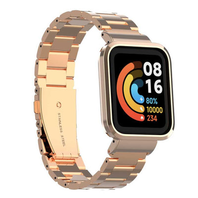 Xiaomi Redmi Watch (Mi Watch Lite) Zore KRD-60 Metal Kordon Rose Gold