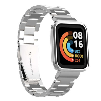 Xiaomi Redmi Watch (Mi Watch Lite) Zore KRD-60 Metal Kordon Gümüş