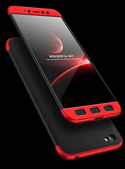 Xiaomi Redmi Y1 Lite Kılıf Zore Ays Kapak Siyah-Kırmızı