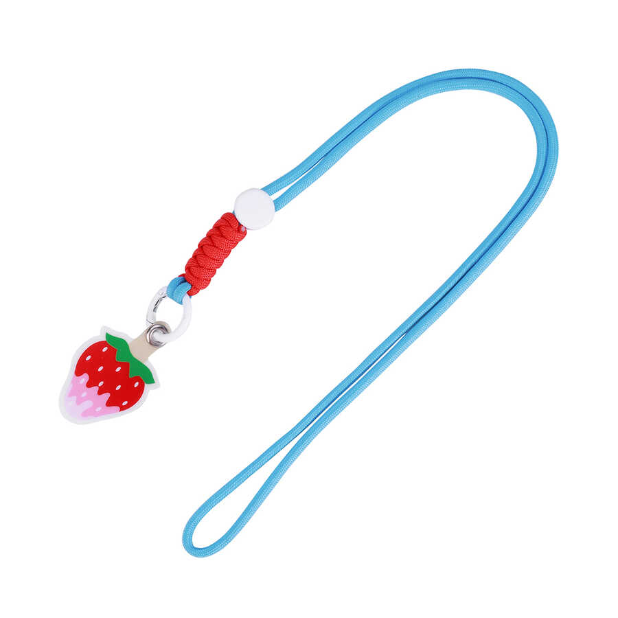 Zore 130 cm Cep Telefonu Kumaş Halat İp Çilek