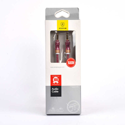 Zore 1.5 Metre Aux Audio Kablo Pembe