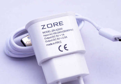 Zore 2000 Mah 2 in 1 Micro Ev Şarj Seti Beyaz
