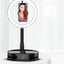 Zore 26 Cm Foldable Işıklı Telefon Tutucu Ring Light Siyah