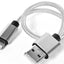 Zore 30 Cm Halat Lightning Usb Kablo Gümüş