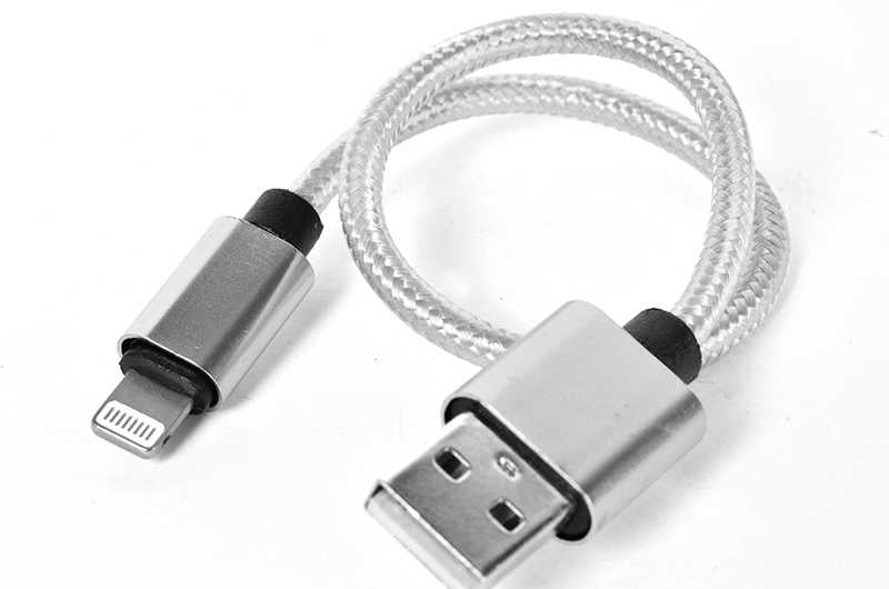 Zore 30 Cm Halat Lightning Usb Kablo Gümüş