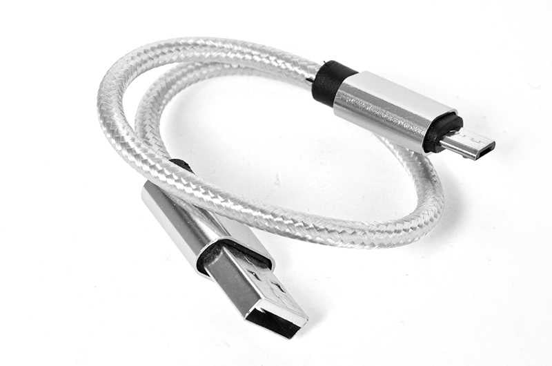 Zore 30 Cm Halat Micro Usb Kablo Gri