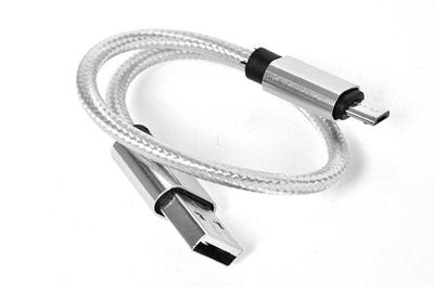 Zore 30 Cm Halat Micro Usb Kablo Gri