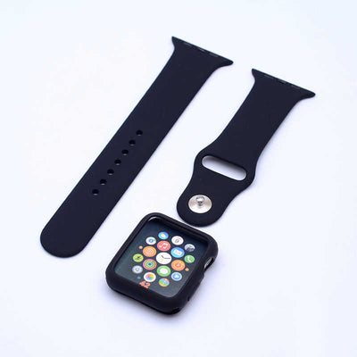 Apple Watch 38mm Zore 3 in 1 Klasik Kordon Siyah