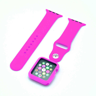 Apple Watch 38mm Zore 3 in 1 Klasik Kordon Pembe