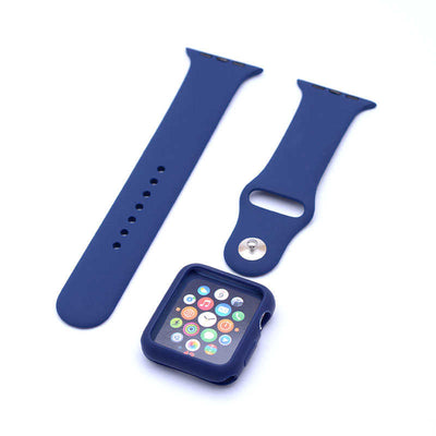 Apple Watch 42mm Zore 3 in 1 Klasik Kordon Lacivert