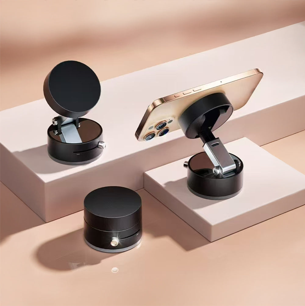 Zore A2 Pro 180 Derece Dönebilen Vakumlu Tasarım Araç İçi Telefon Tutucu Siyah