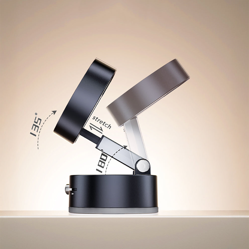 Zore A2 Vakum Özellikli 360 Derece Dönebilen Magnetik Telefon Tutucu Siyah