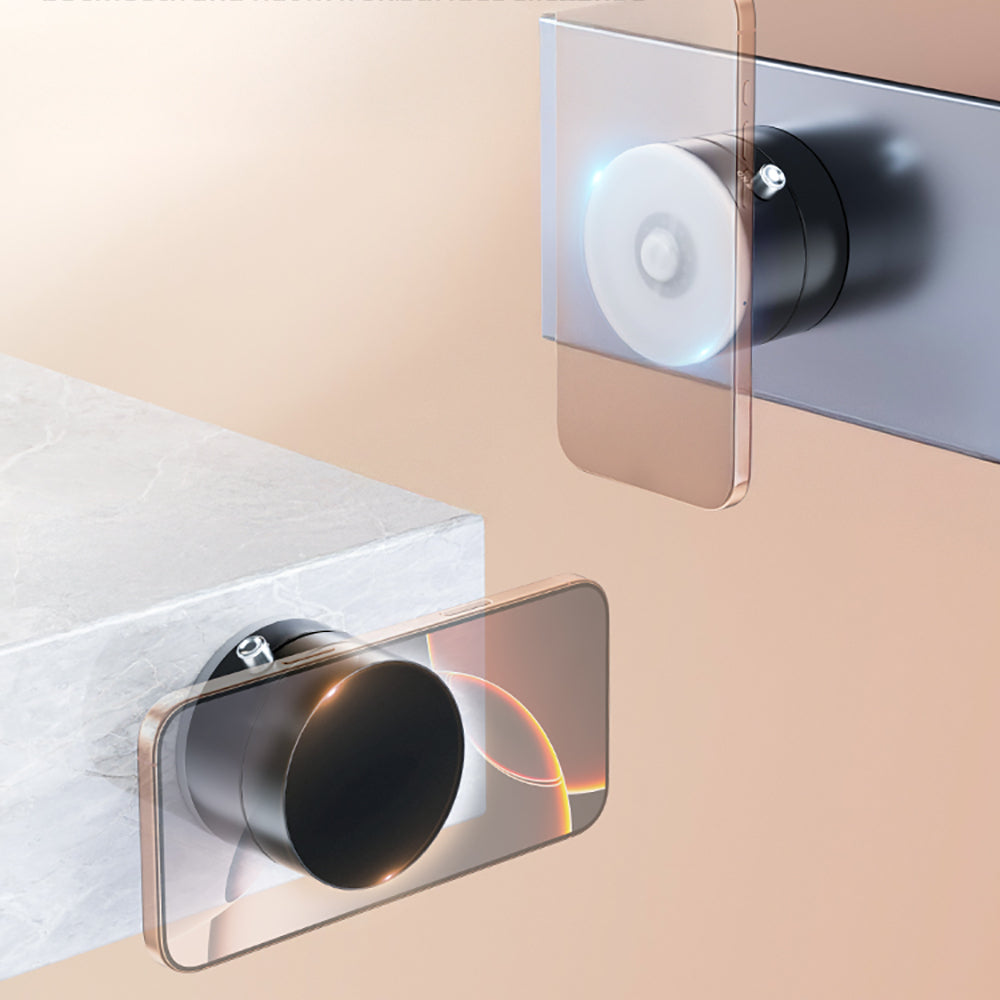 Zore A2 Vakum Özellikli 360 Derece Dönebilen Magnetik Telefon Tutucu Siyah