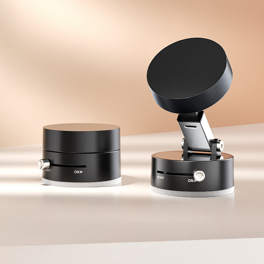 Zore A2 Vakum Özellikli 360 Derece Dönebilen Magnetik Telefon Tutucu Siyah