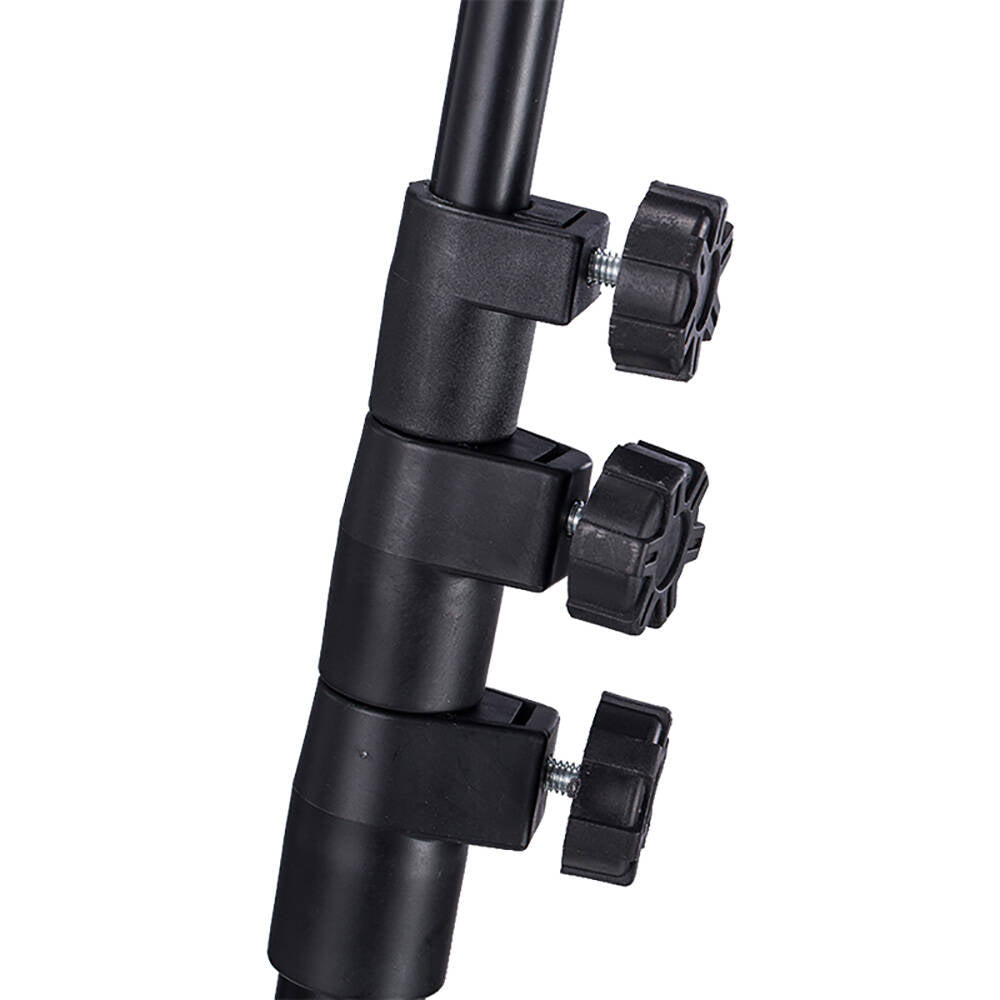 Zore ADV-306 Dört Kademeli Tablet ve Telefon Tutuculu Tripod Siyah