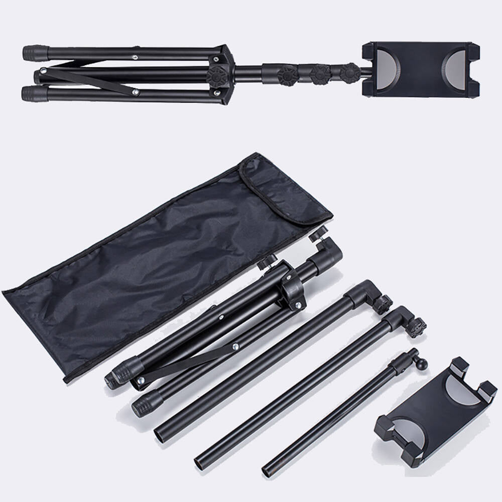 Zore ADV-306 Dört Kademeli Tablet ve Telefon Tutuculu Tripod Siyah