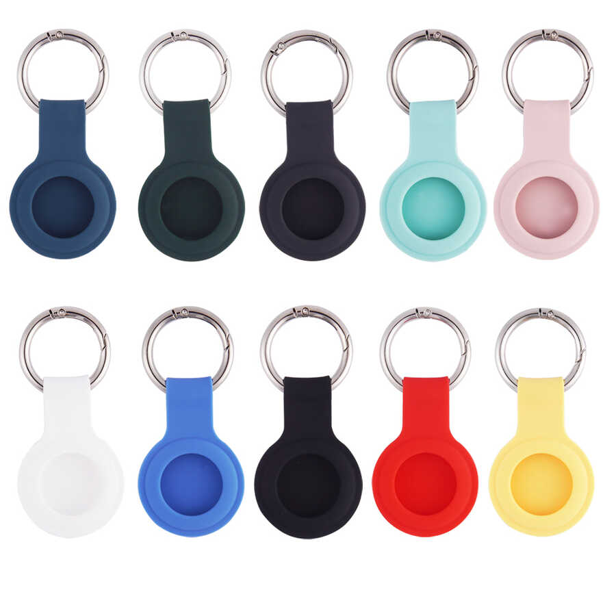 Zore Airtag 01 Silikon Anahtarlık Petrol Yeşil