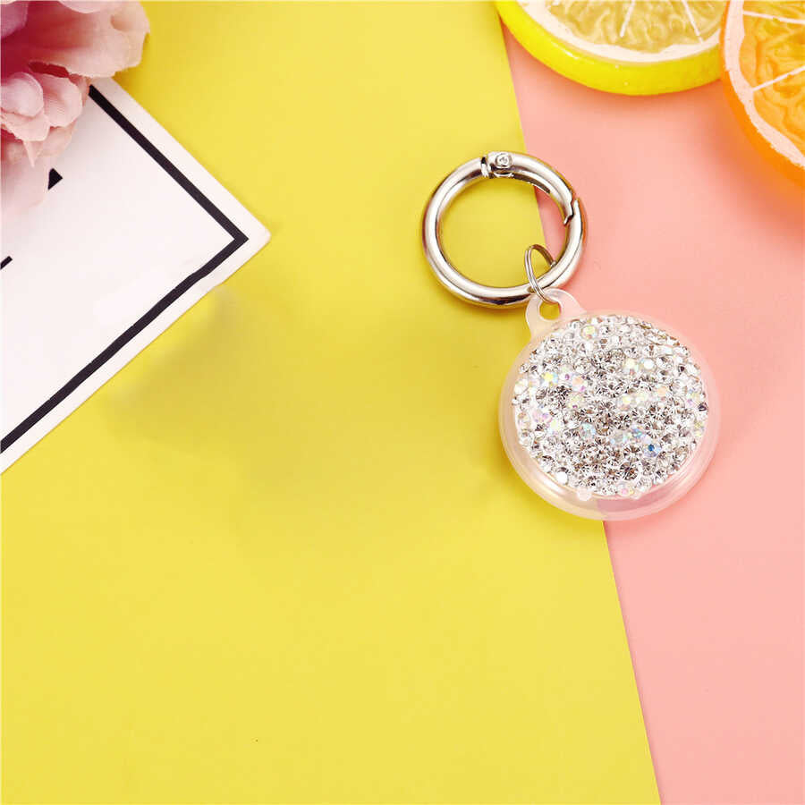 Zore Airtag 03 Silikon Anahtarlık Gümüş