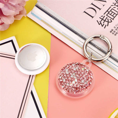 Zore Airtag 03 Silikon Anahtarlık Rose Gold