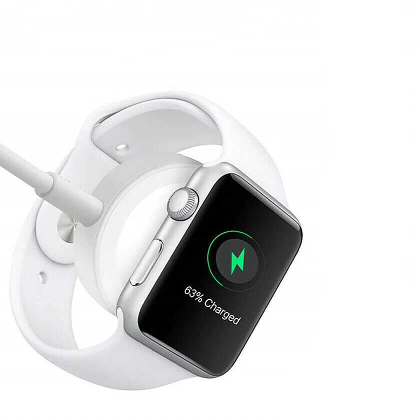 Zore Akıllı Saat Lightning-Wireless USB Şarj Kablosu 1.2M Beyaz