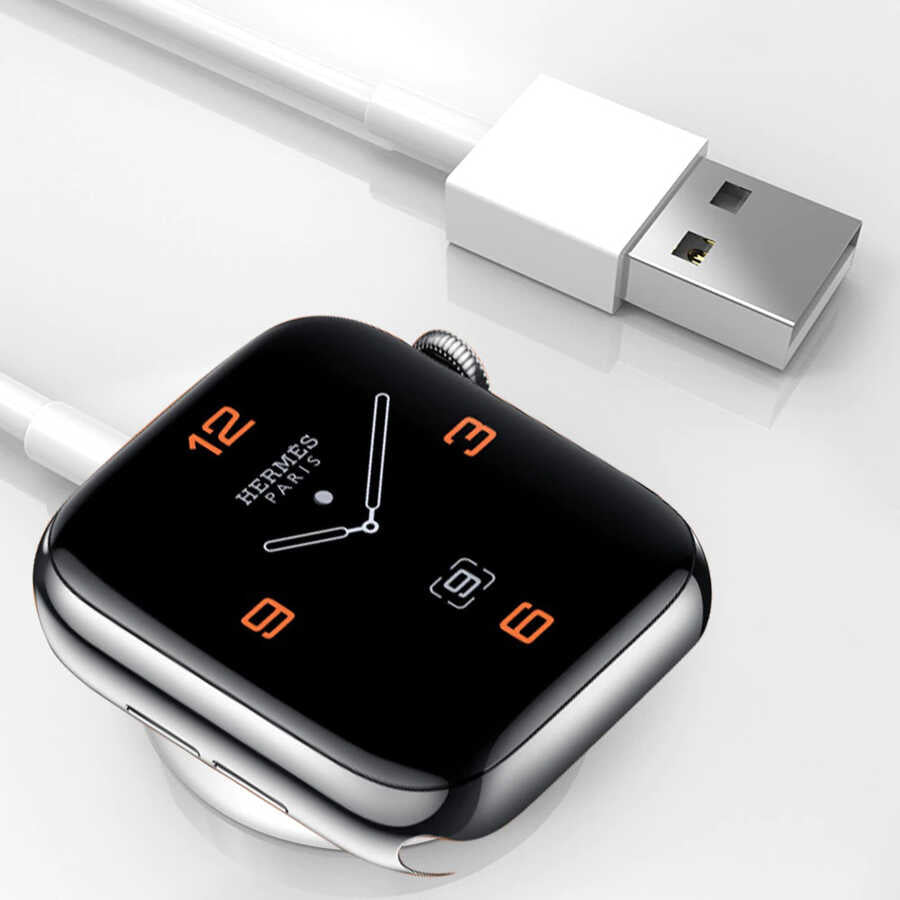 Zore Akıllı Saat Wireless USB Şarj Kablosu 1m Beyaz