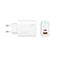 Zore Always-01 GaN Tech Type-C PD4.0 USB-A QC3.0 Hızlı Şarj Özellikli Seyahat Şarj Başlığı 65W Beyaz
