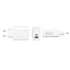 Zore Always-02 GaN Tech Type-C PD4.0 USB-A QC3.0 Hızlı Şarj Özellikli Seyahat Şarj Başlığı 45W Beyaz