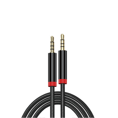 Zore AU-708 Örgü Tasarımlı Aux Audio Kablo 3.5mm 3m Beyaz