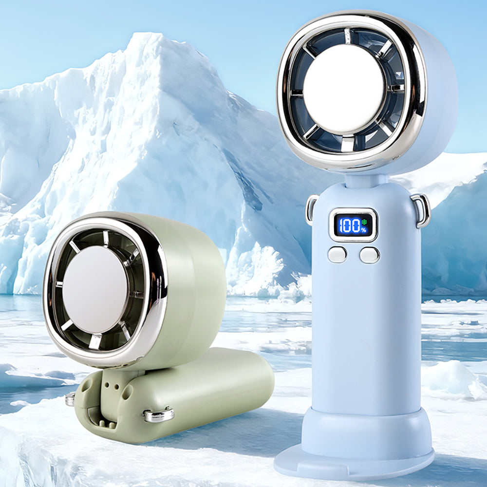 Zore AY11 Dijital LED Göstergeli Katlanabilir Portatif Mini Soğutucu El Fanı