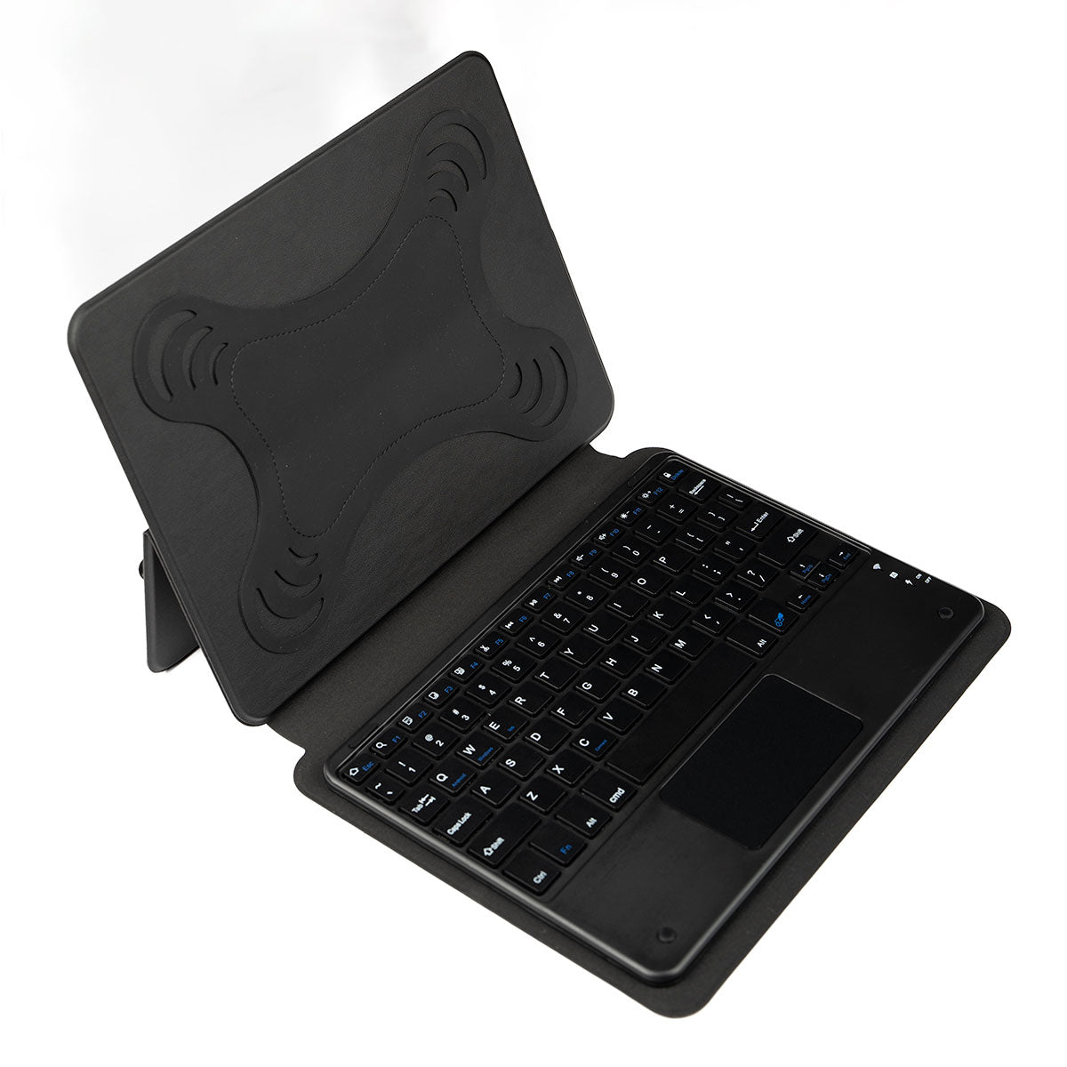 Zore Border Keyboard 13" inç Universal Bluetooh Bağlantılı Standlı Klavyeli Tablet Kılıfı Siyah
