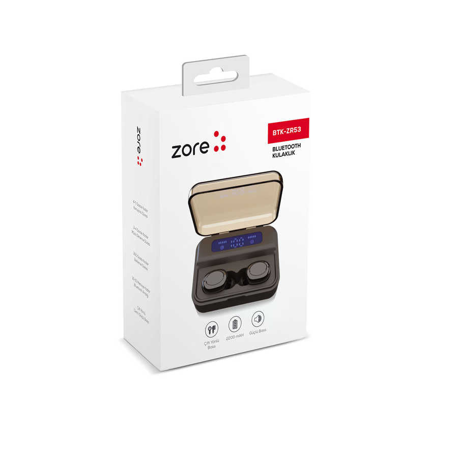 Zore BTK-ZR53 Bluetooth Kulaklık Beyaz