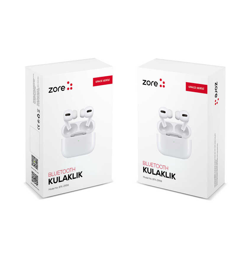 Zore BTK-ZR59 Space Serisi Bluetooth Kulaklık Beyaz