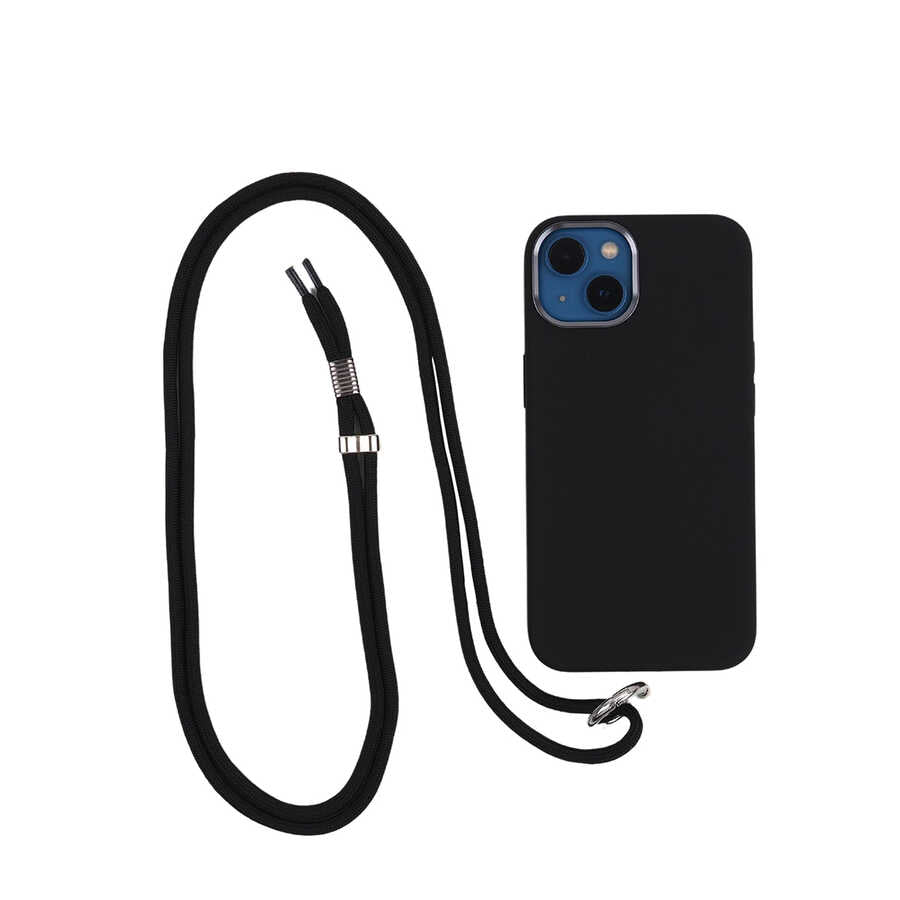 Zore Cep Telefonu Kumaş Halat İp 140 cm Siyah