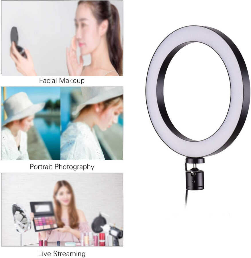 Zore CT-001 Işıklı Tripod Ring Light Siyah