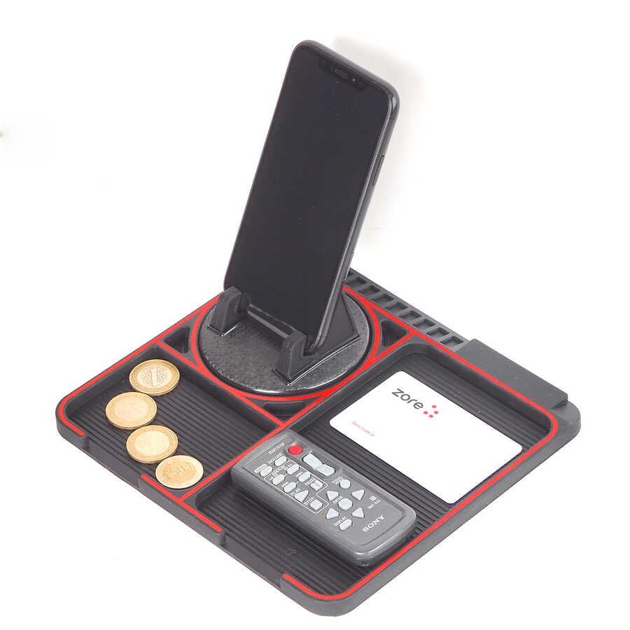 Zore C1220 Vakumlu ve Numaratörlü Telefon Tutucu Siyah