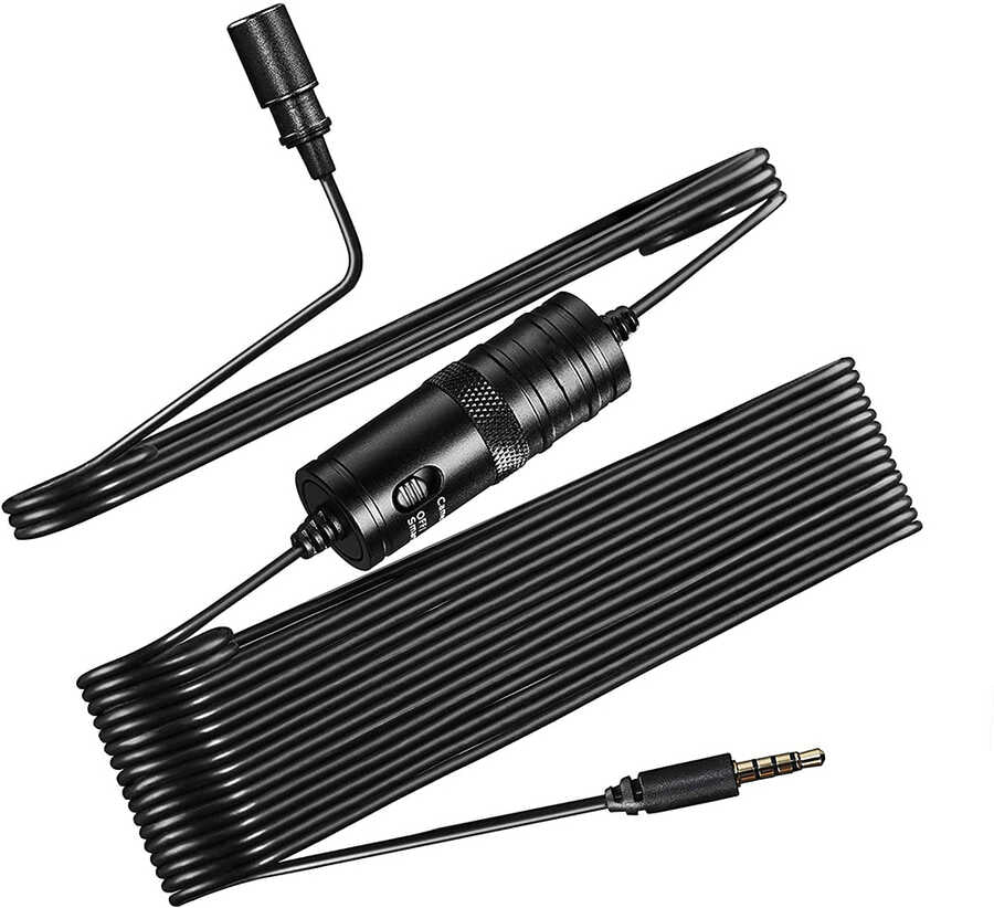 Zore DC-C1 Canlı Yayın Yaka Mikrofon Siyah