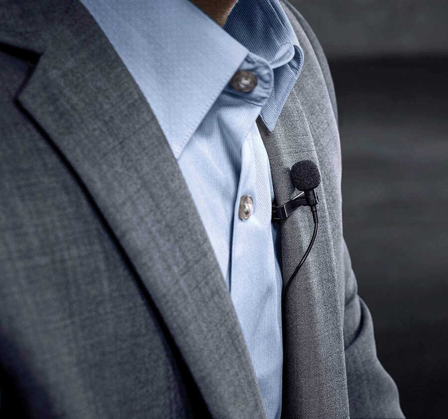 Zore DC-C1 Canlı Yayın Yaka Mikrofon Siyah