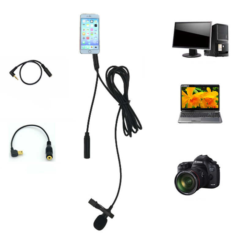 Zore DC-C5 Canlı Yayın Yaka Mikrofon Siyah