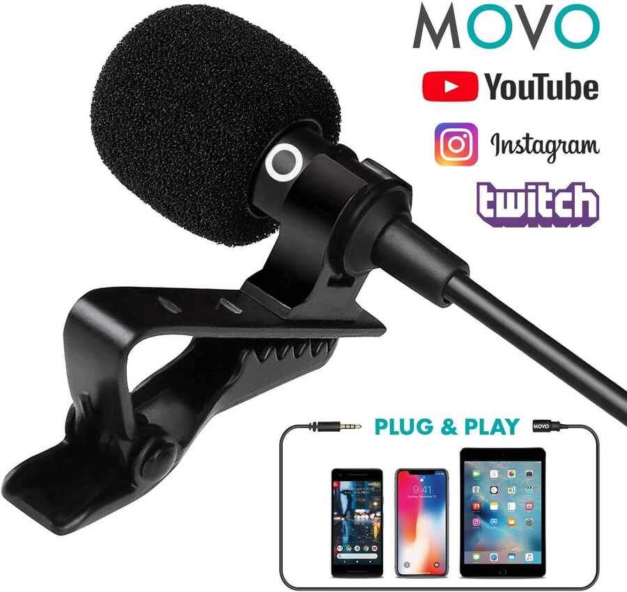 Zore DC-C5 Canlı Yayın Yaka Mikrofon Siyah