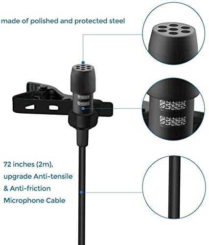 Zore DC-C5 Canlı Yayın Yaka Mikrofon Siyah