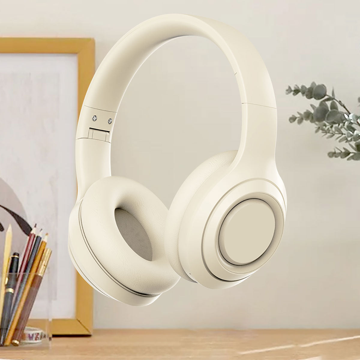Zore DR-58 Ayarlanabilir ve Katlanabilir Kulak Üstü Bluetooth Kulaklık Pembe