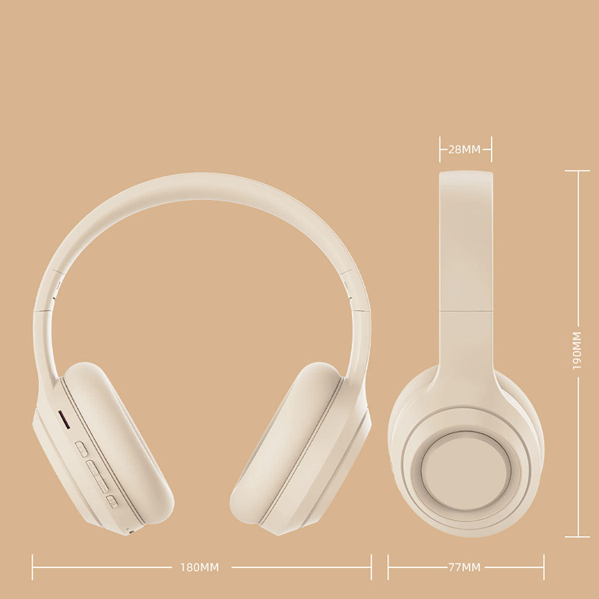 Zore DR-58 Ayarlanabilir ve Katlanabilir Kulak Üstü Bluetooth Kulaklık Siyah