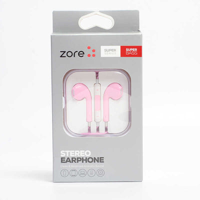 Zore EP5 Basıc Serisi 3.5mm Kulaklık Pembe Açık