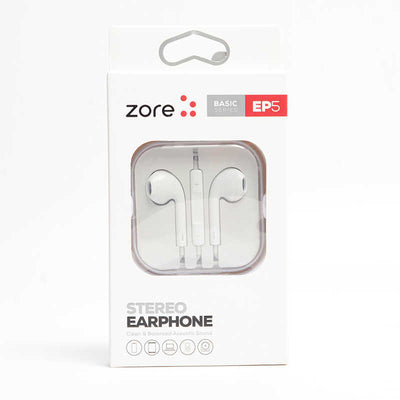 Zore EP5 Basıc Serisi 3.5mm Kulaklık Beyaz