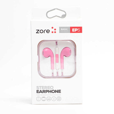 Zore EP5 Basıc Serisi 3.5mm Kulaklık Pembe