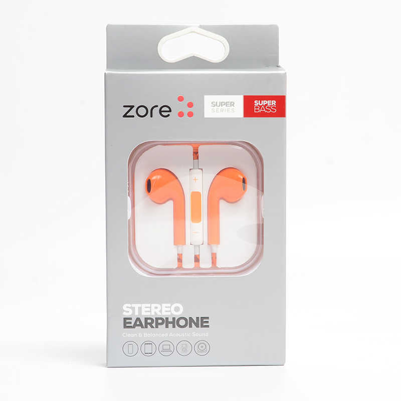 Zore EP5 Basıc Serisi 3.5mm Kulaklık Turuncu